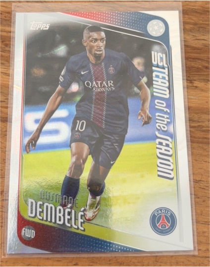 2023 Topps UEFA Champions League Team of the Season #UCL-10 Ousmane Dembélé — front