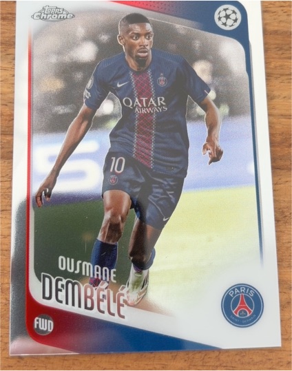 2022 Topps Chrome UEFA Champions League Ousmane Dembélé — front