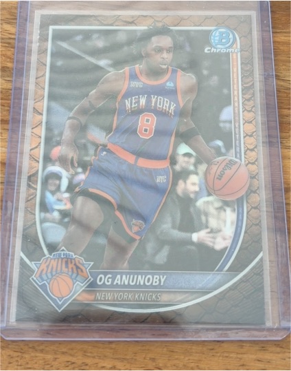 2022 Bowman Chrome #8 OG Anunoby — front