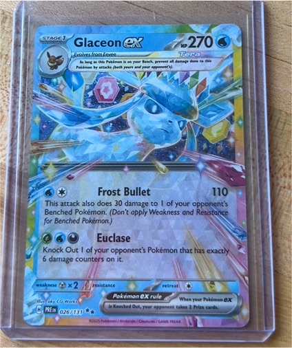 2023 Pokémon #026 Glaceon ex — front
