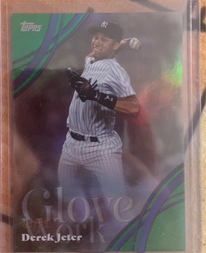 1997 Topps Derek Jeter Glove Work — front