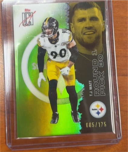 2021 Topps Chrome T.J. Watt RC #RC-30 — front