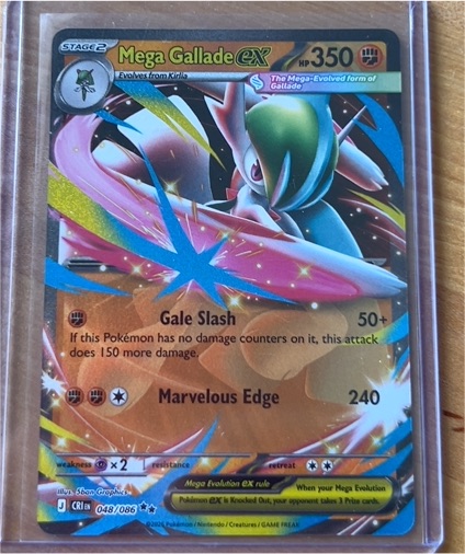 2016 Pokémon XY Evolutions #48 Mega Gallade EX — front