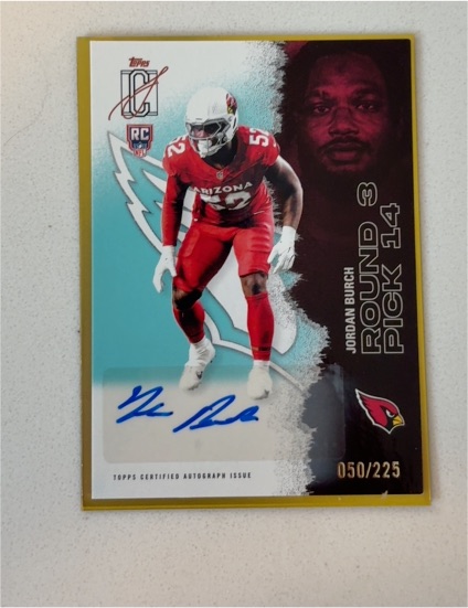 2020 Topps NFL Jordan Burgh RC #050/225 — front