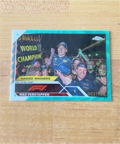 2023 Topps Chrome F1 Award Winners #AW-1 Max Verstappen — front