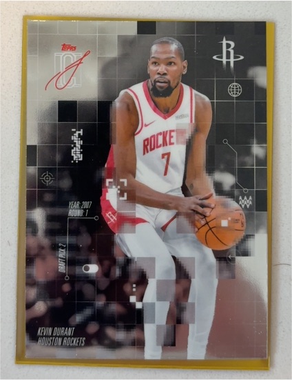 2022 Topps Now #01 Kevin Durant Houston Rockets — front