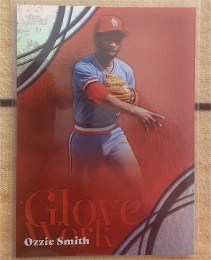 1993 Topps #G1 Ozzie Smith Glove Work — front