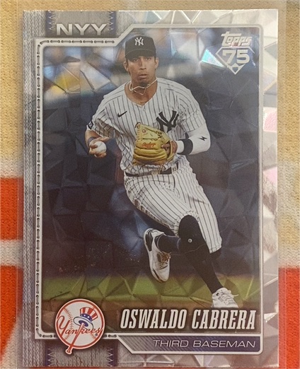 2022 Topps 75 #NYY Oswaldo Cabrera — front