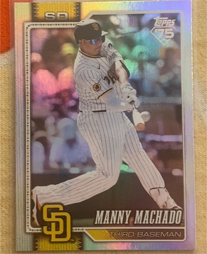 2022 Topps 75th Anniversary #SDM-1 Manny Machado — front