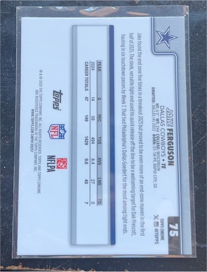 2023 Topps #75 Jake Ferguson — front