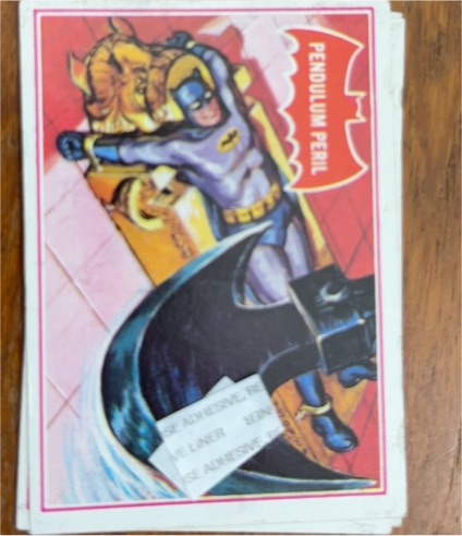 1966 Topps Batman #1 Pendulum Peril — front