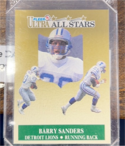 1991 Fleer Ultra All Stars #91 Barry Sanders — front
