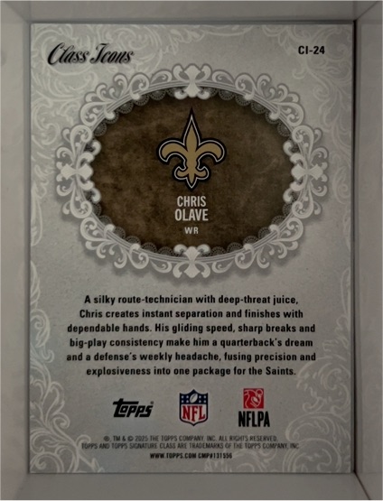 2023 Topps Class Icons #CI-24 Chris Olave — front