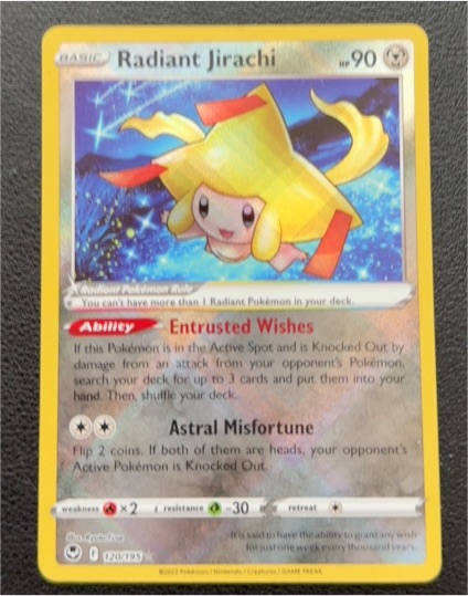 2012 Pokémon #120 Radiant Jirachi — front