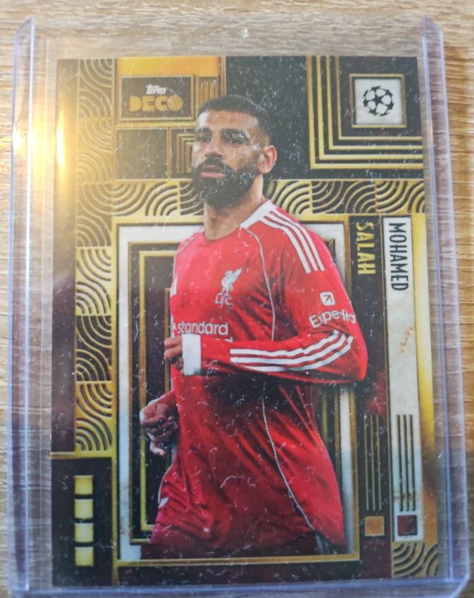 2022 Topps UEFA Champions League Deco Mohamed Salah — front