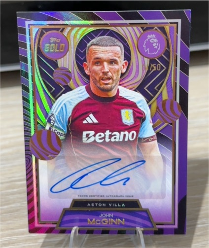 2022 Topps Gold Premier League #50 John McGinn — front