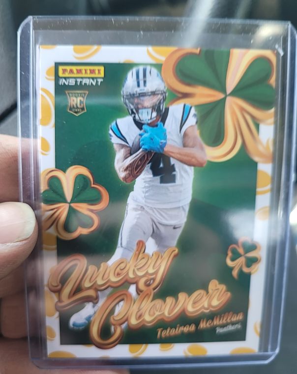 2022 Panini Instant Lucky Clover #Tariq Woolen — front