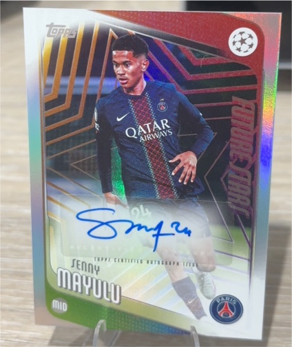 2021 Topps UEFA Champions League Soccer #M10 Senny Mayulu — front