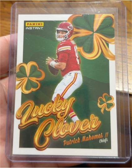 2023 Panini Instant Lucky Clover Patrick Mahomes II — front