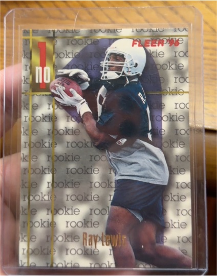 1996 Fleer #1 Ray Lewis — front