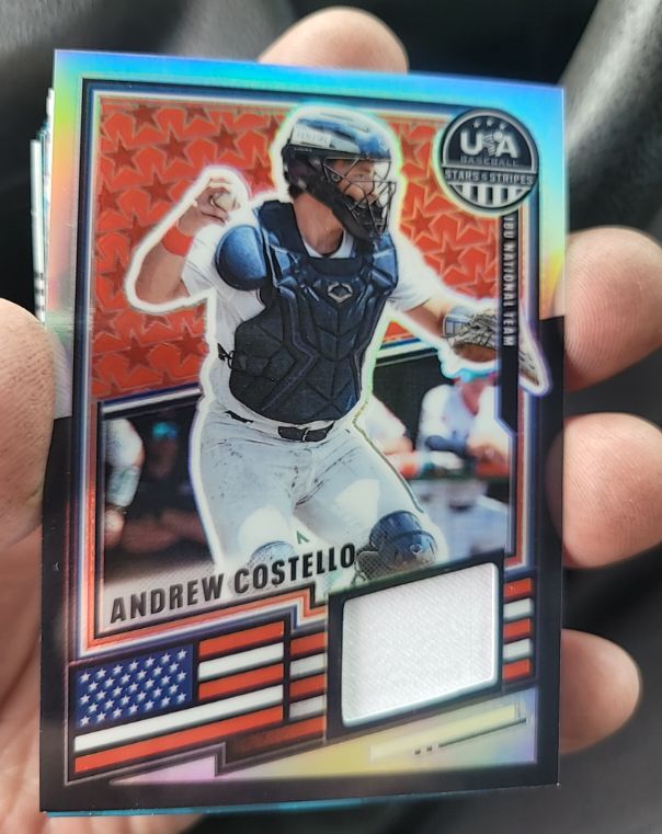 2021 Panini USA Baseball Stars & Stripes Andrew Costello — front