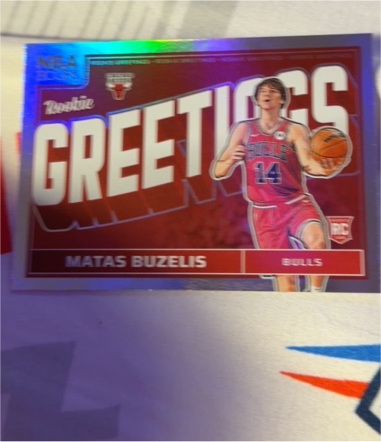 2023 Panini Rookie Greetings Matas Buzelis — front