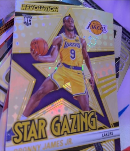 2023 Panini Revolution Star Gazing Bronny James Jr. — front