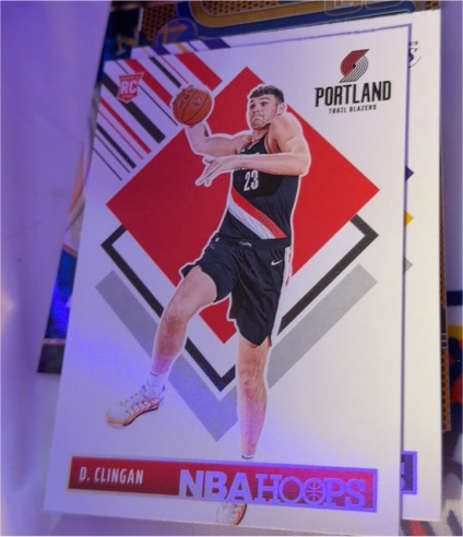 2022 NBA Hoops #RC D. Clingan — front