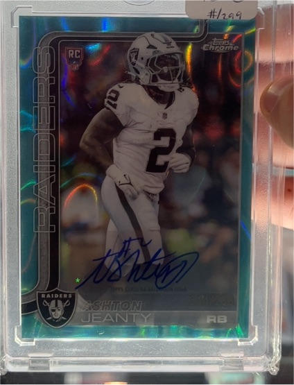 2022 Topps Chrome #299 Ashton Jeanty — front