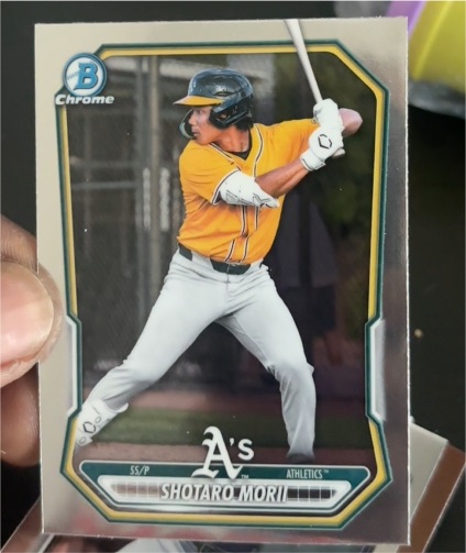 2022 Bowman Chrome SSP Shotaro Mori — front