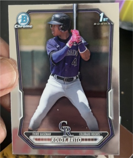 2021 Bowman Chrome #BCP-41 Roldy Brito — front