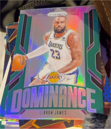 2020 Panini Prizm Dominance #DOM-LJ LeBron James — front