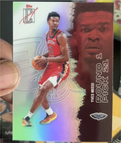 2022 Topps IC Yves Missi Round 1 Pick 21 — front