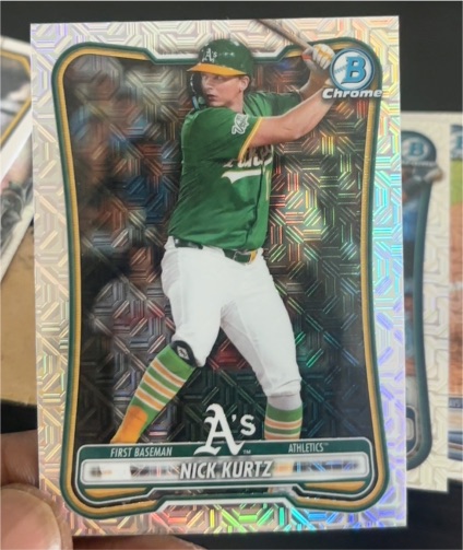 2021 Bowman Chrome #BCP-1 Nick Kurtz — front