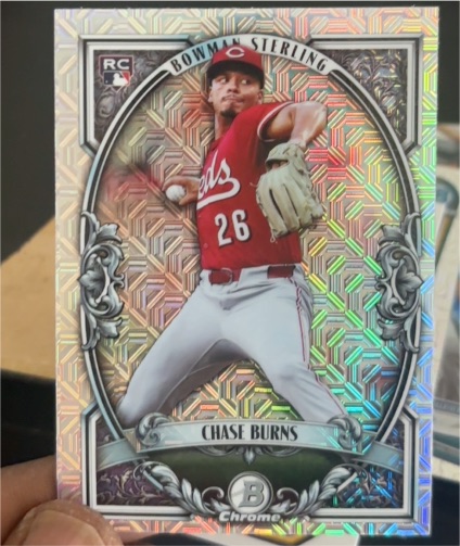 2023 Bowman Sterling Chrome #26 Chase Burns — front