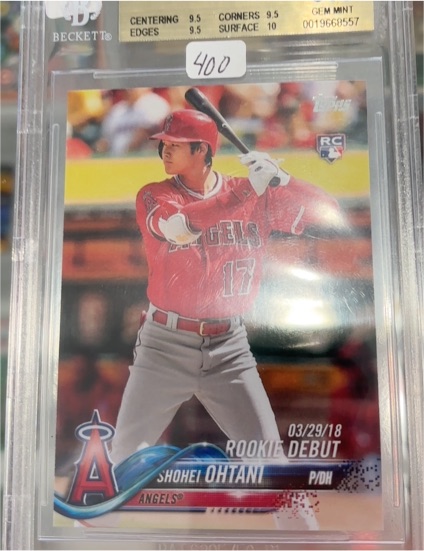 2018 Topps #17 Shohei Ohtani Rookie Debut — front