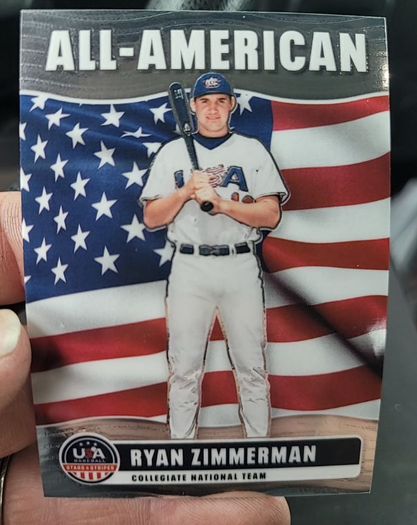 2003 USA Baseball All-American Ryan Zimmerman — front