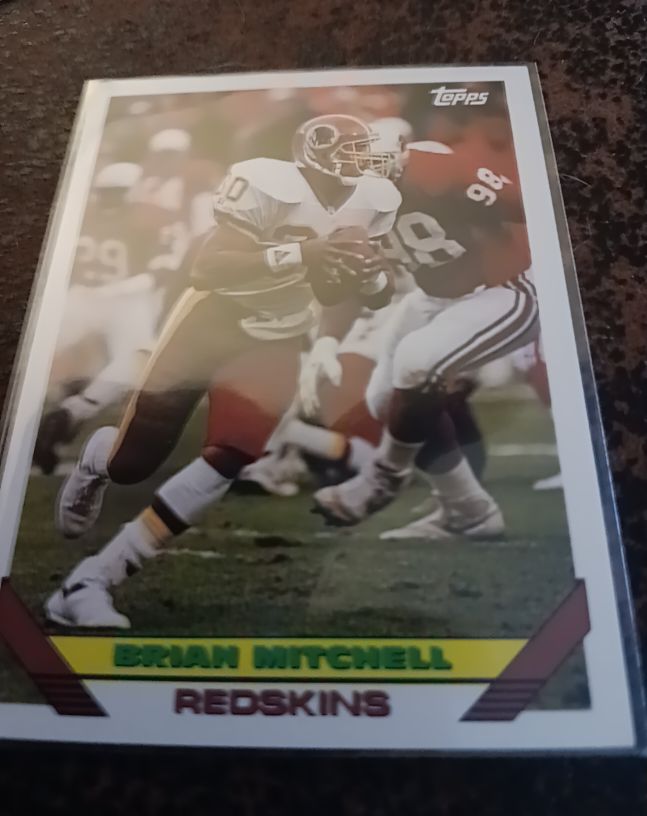 1990 Topps #90 Brian Mitchell — front