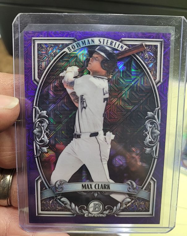 2022 Bowman Sterling Chrome #BSP-MC Max Clark — front
