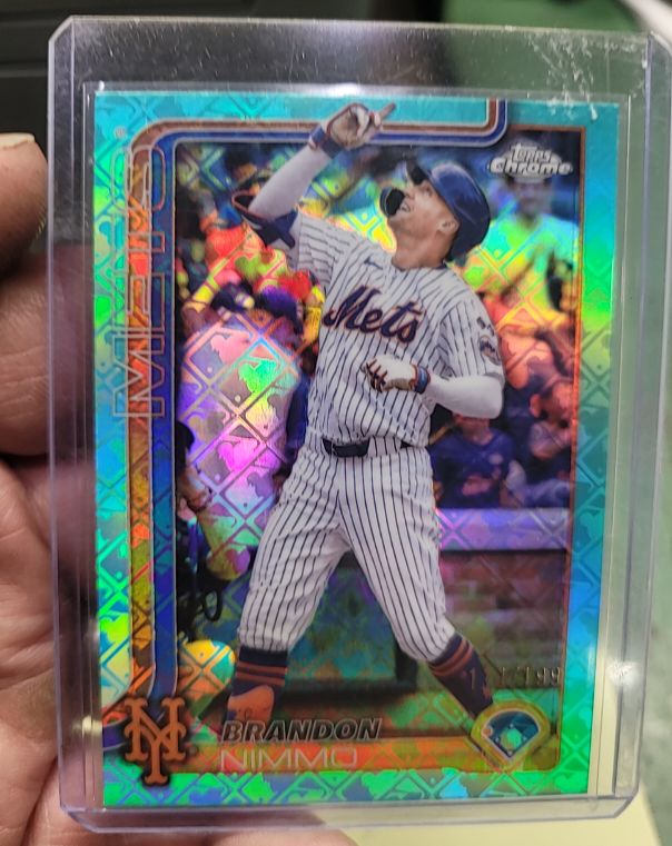 2021 Topps Chrome #138 Brandon Nimmo — front
