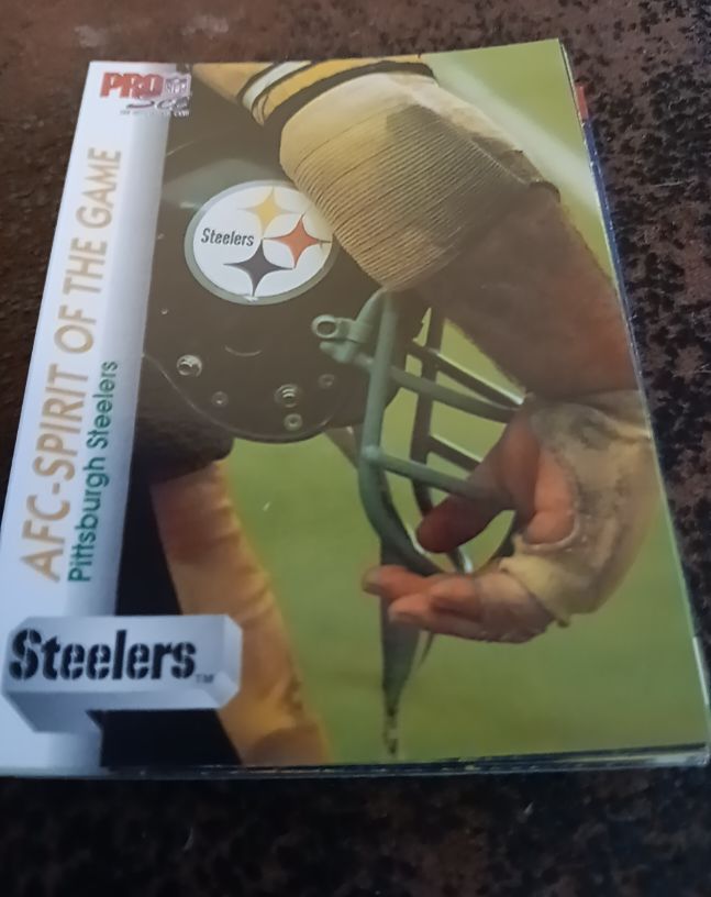 1991 Pro Set AFC Spirit of the Game Pittsburgh Steelers — front