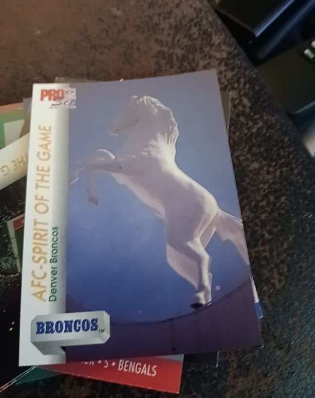 1991 Pro Set AFC Spirit of the Game Denver Broncos — front