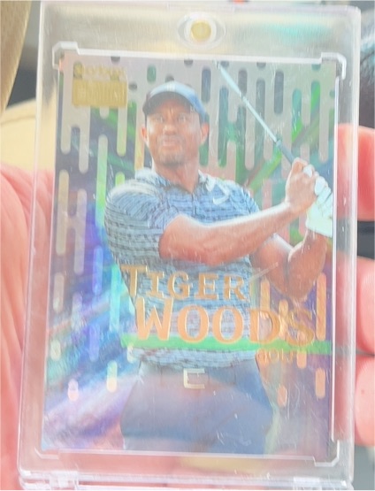 1997 Donruss #1 Tiger Woods — front