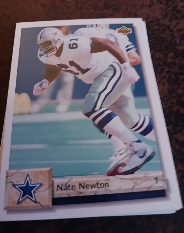 1991 Upper Deck #T Nate Newton — front