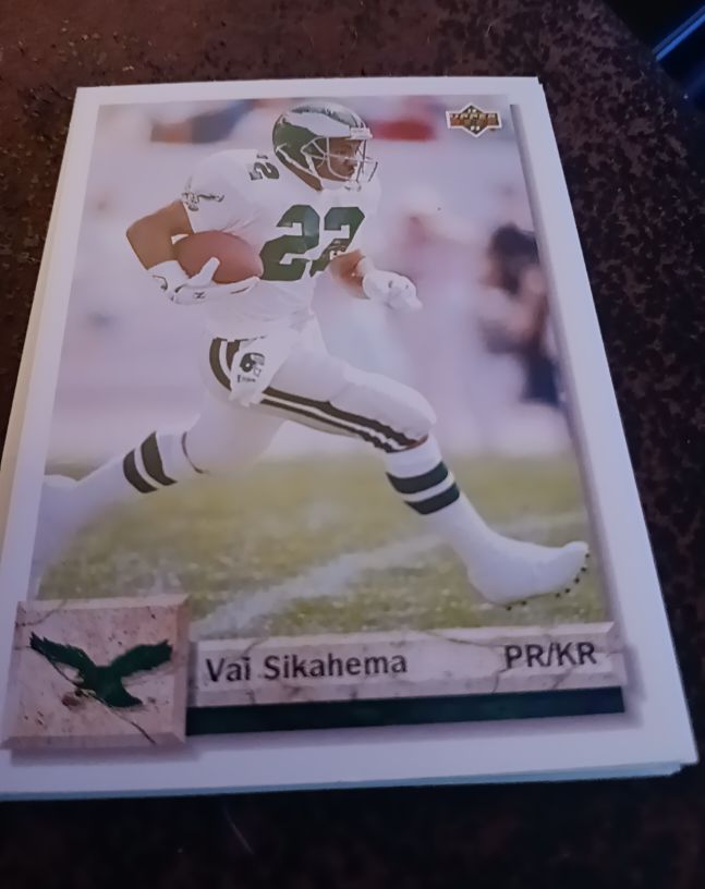 1991 Upper Deck #Vai Sikahema PR/KR — front