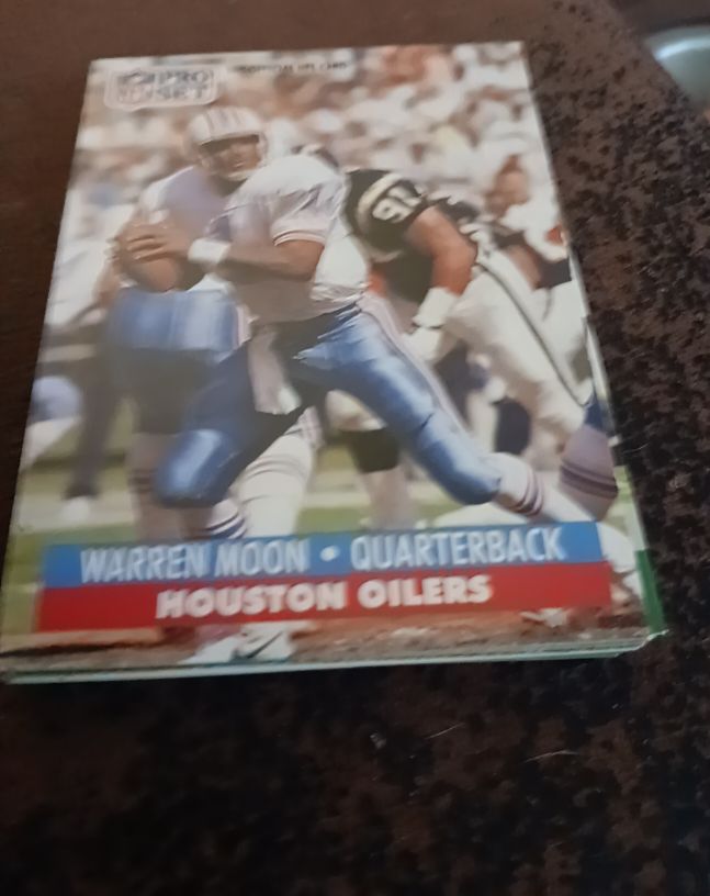 1990 Pro Set #1 Warren Moon — front