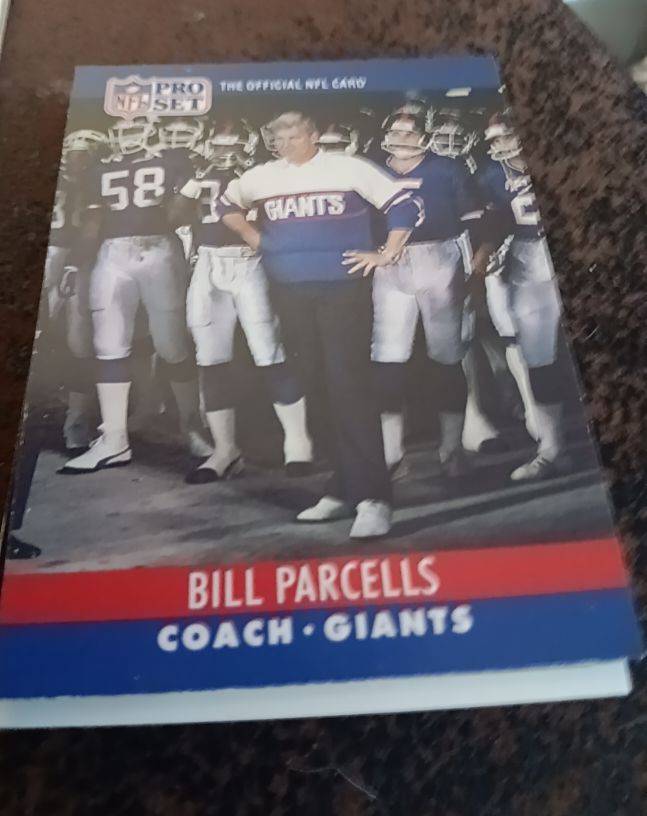 1990 Pro Set #58 Bill Parcells — front
