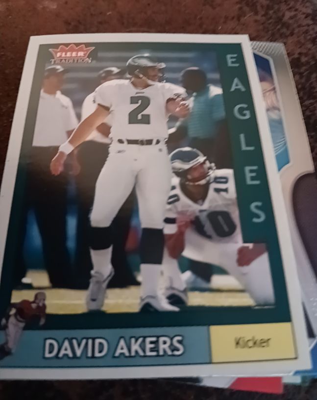 1991 Fleer #2 David Akers — front