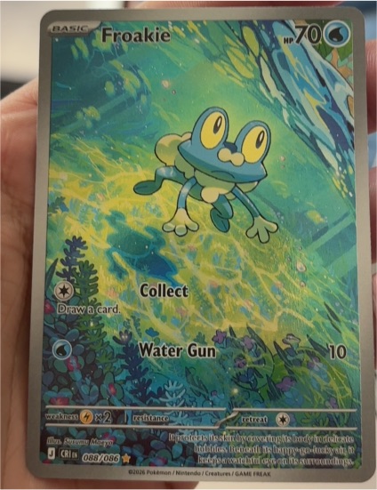 2026 Pokémon #088 Froakie — front