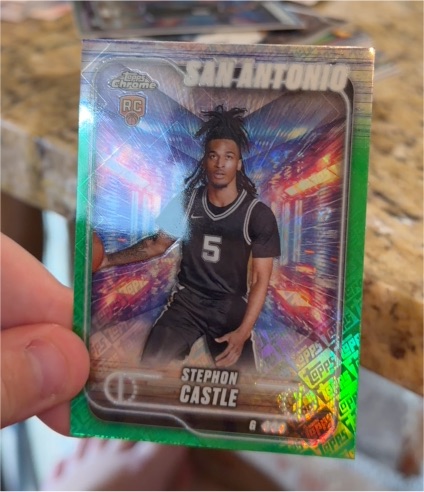 2022 Topps Chrome #6 Stephon Castle — front